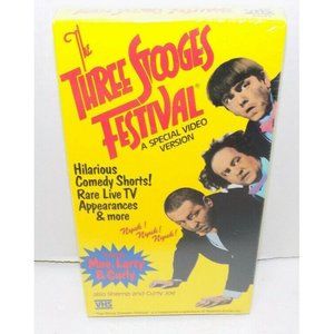 The Three Stooges Festival A Special Video Version VHS Tape New Sealed
